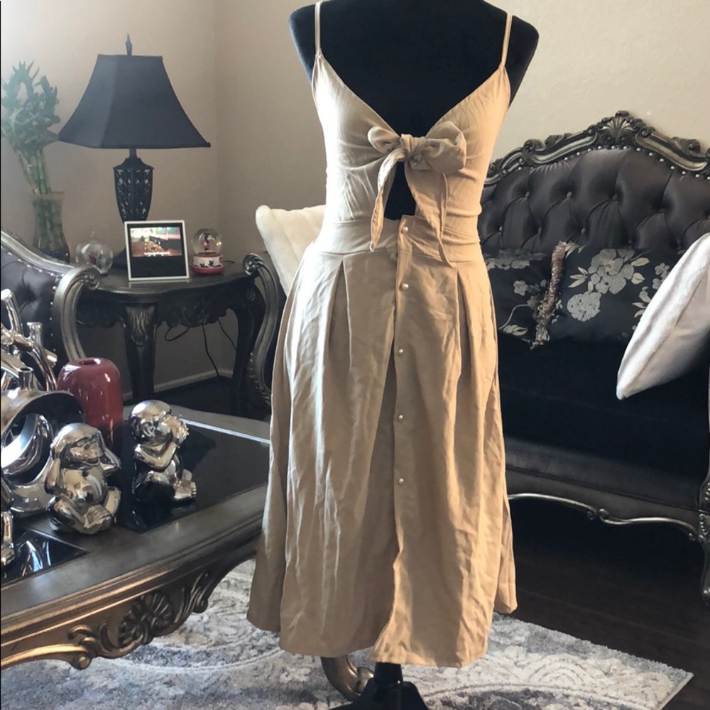 Anne Abella tie front dress